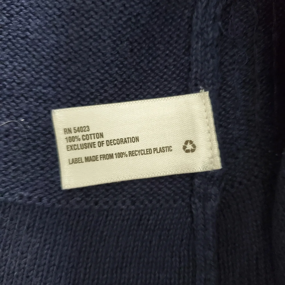 GAP Kids Girl’s Navy Blue Flashy Sequin Front Sweater Size XXL (14/16)‎